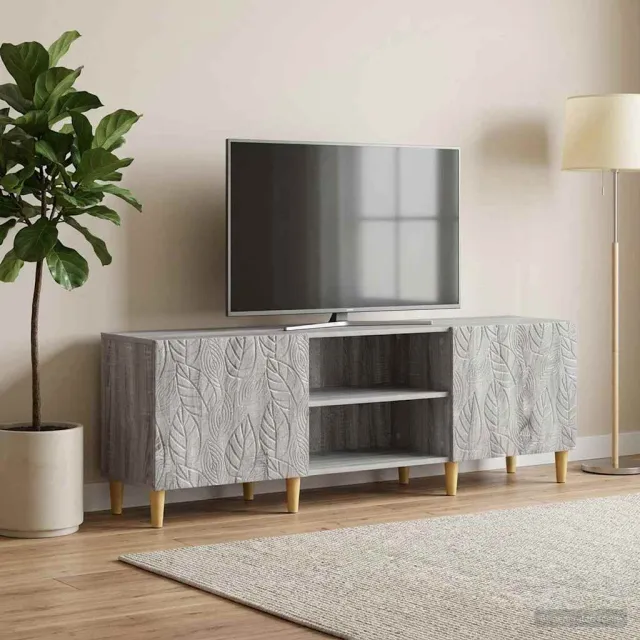 vidaXL TV-kast 150 x 31 x 50 cm Grijs Sonoma Bewerkt hout