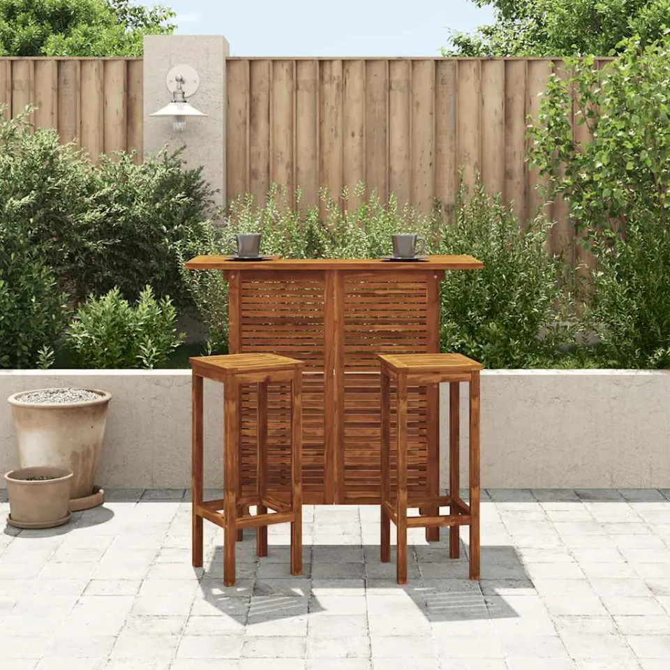vidaXL Bartafel 110x50x105 cm massief acaciahout bruin, foto 3