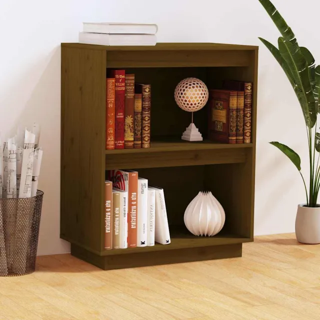 vidaXL Wandkast 60x34x75 cm massief grenenhout honingbruin bruin, foto 2