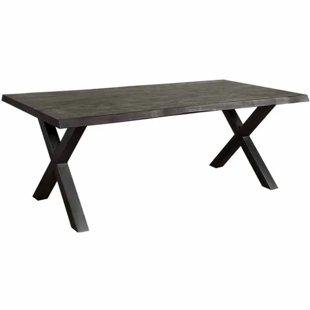 Tower Living Eettafel Xara - Rechthoek Zwart Hout - 240x100x78cm