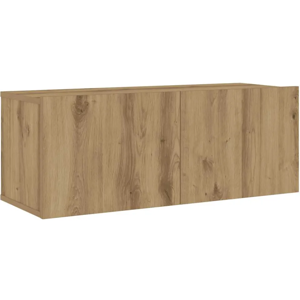 vidaXL Tv-wandkasten 6 st bewerkt hout artisanaal eikenkleurig, foto 3