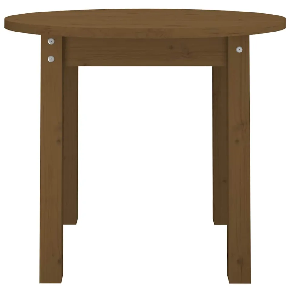 vidaXL Salontafel Ø 55x45 cm massief grenenhout honingbruin bruin, foto 4