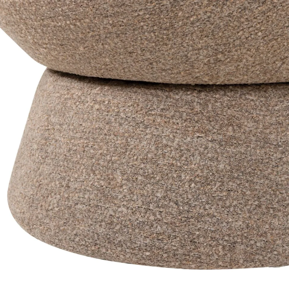WOOOD Shuffle Draaifauteuil - Melange - Grijs - 72x73x71, foto 5