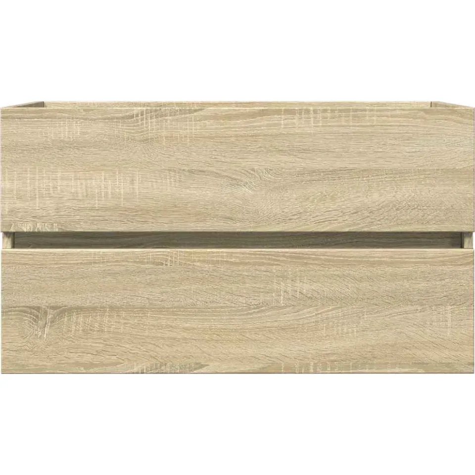 vidaXL Wastafelkast 80x38,5x45 cm spaanplaat sonoma eikenkleurig Bruin