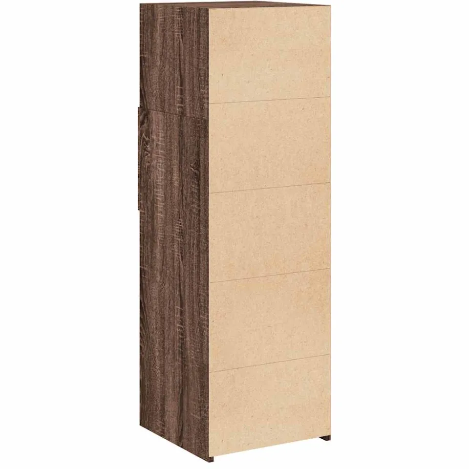 vidaXL Hoge kast 40x42,5x124 cm bewerkt hout bruin eikenkleurig, foto 4