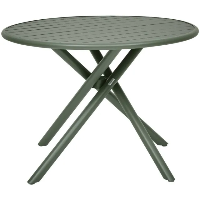 Hespéride Ronde tuintafel voor 4 personen van aluminium NEBULLIA Vert laurier