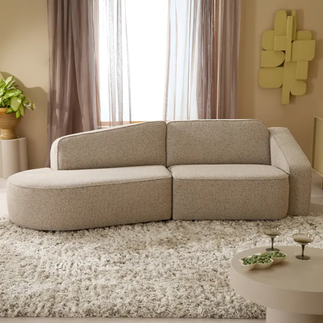 NOUS Living Sumo 3-zitsbank taupe, foto 2