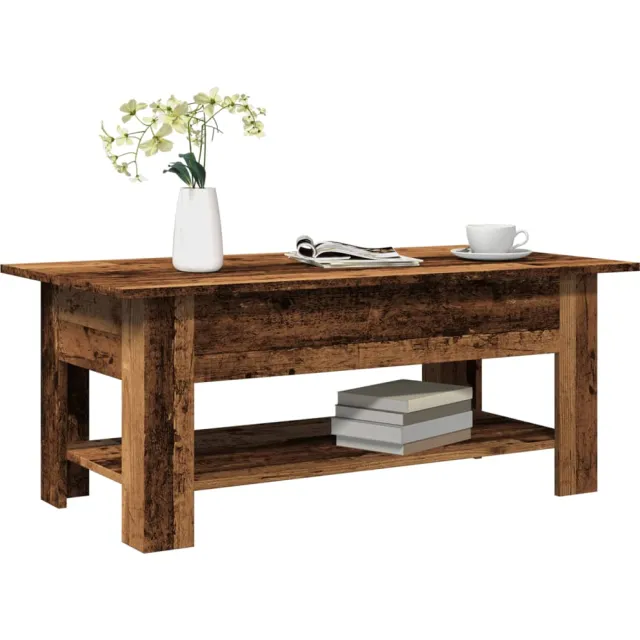vidaXL Salontafel 102x55x42 cm bewerkt hout oud houtkleurig Bruin