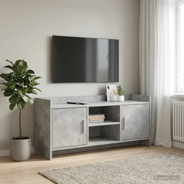 vidaXL TV-kast 102 x 33 x 47 cm Betongrijs Bewerkt hout grijs