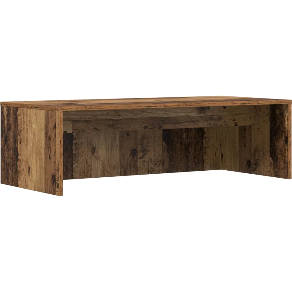 vidaXL Wandbureau Oud Hout 100 x 45 x 30 cm Bewerkt hout bruin, foto 3
