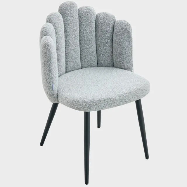 Homla Chair - LUXE - Grey - 49x55x85 cm