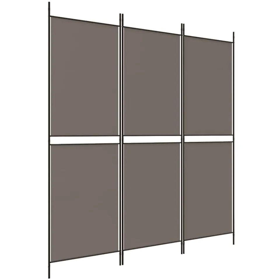 vidaXL Kamerscherm met 3 panelen 150x220 cm stof antracietkleurig, foto 3