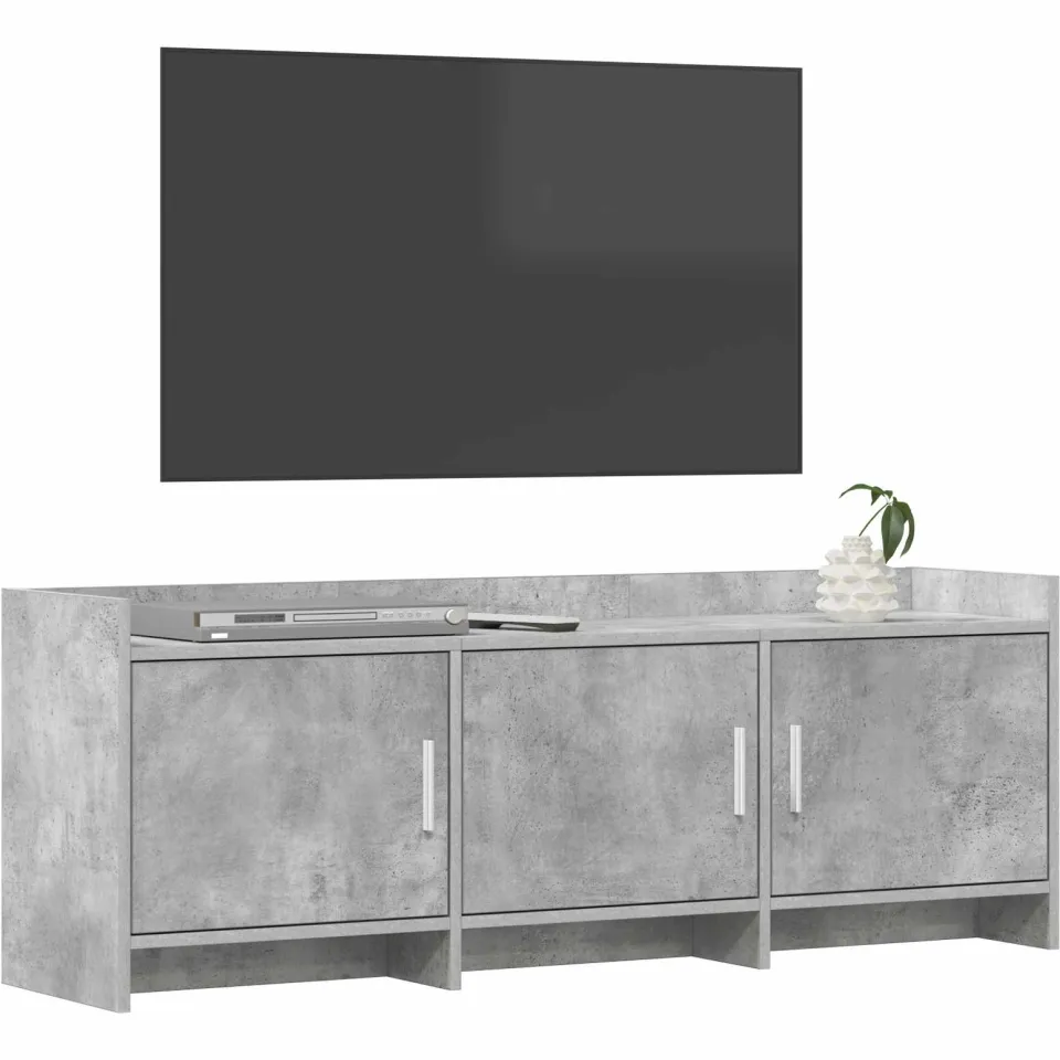 vidaXL TV-kast 130 x 33 x 47 cm Betongrijs Bewerkt hout grijs, foto 3