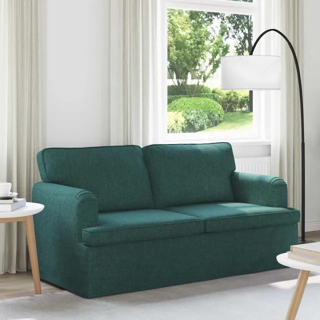 vidaXL Bank Donkergroen 162 x 80 x 85 cm Stof
