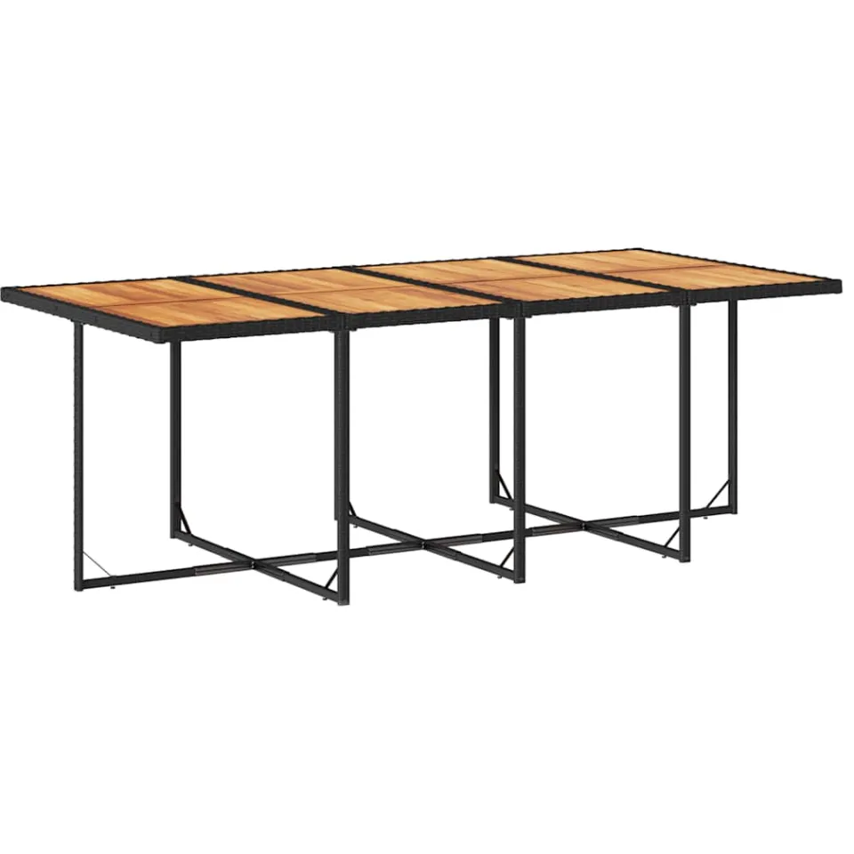 vidaXL 17-delige Tuinset met kussens poly rattan zwart, foto 3