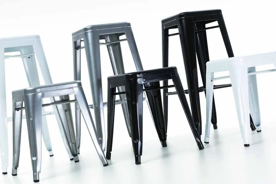 Legend Metalen barkruk zwart - 65 cm, foto 3