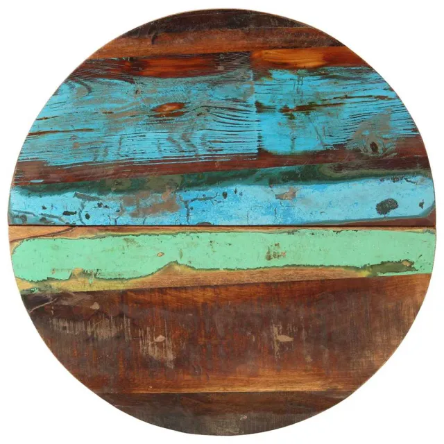 vidaXL Tafelblad rond 25-27 mm 60 cm massief gerecycled hout Meerkleurig