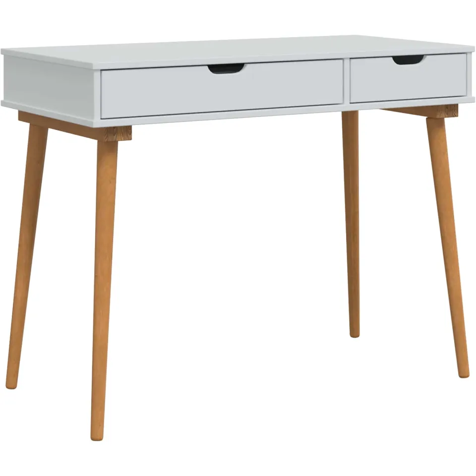 vidaXL Toilettafel Set FAUSKE 2 st Wit 100 x 50 x 143 cm, foto 4