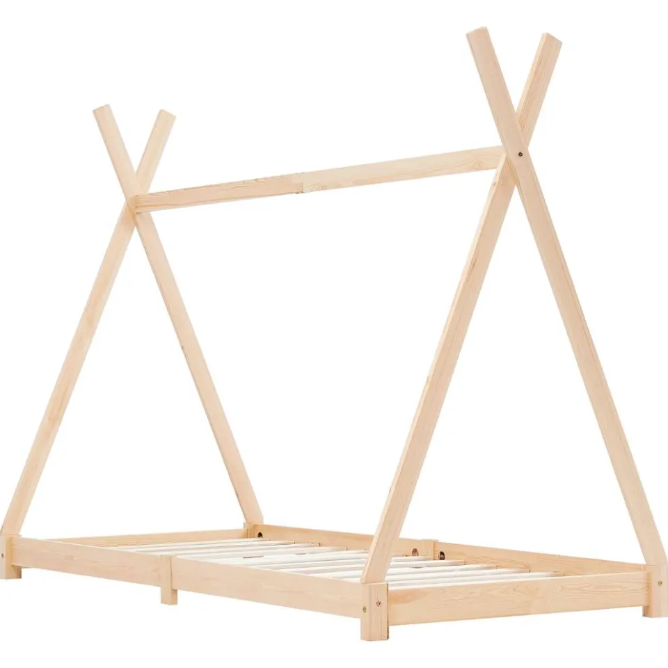 vidaXL Kinderbedframe massief grenenhout 80x160 cm bruin, foto 2