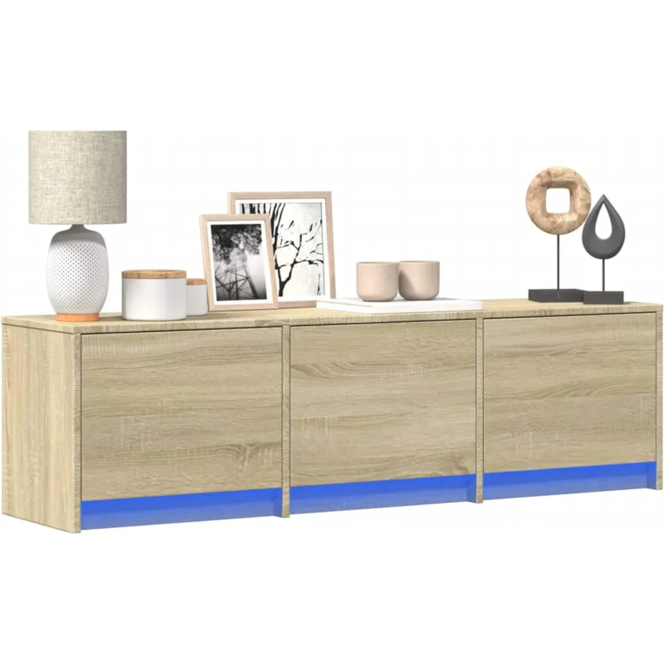 vidaXL TV-kast Sonoma Bewerkt hout tan, foto 2