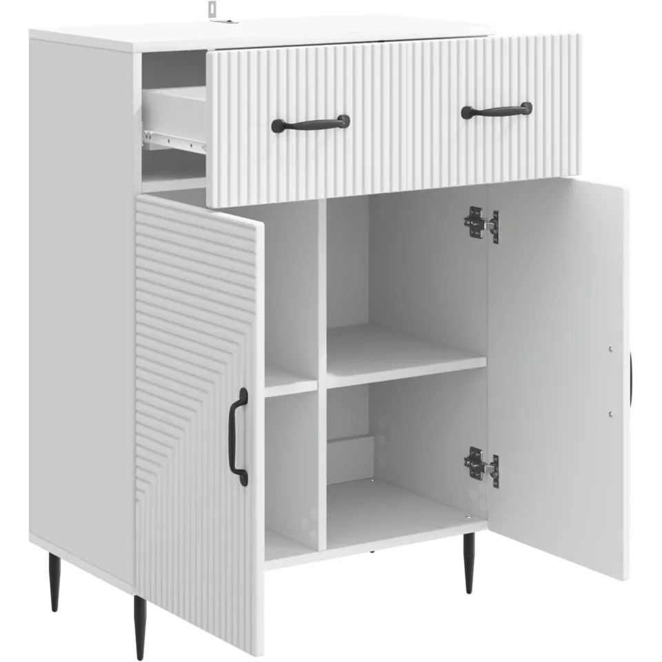 vidaXL Dressoir Wit 66 x 34,5 x 89,5 cm Bewerkt hout, foto 2