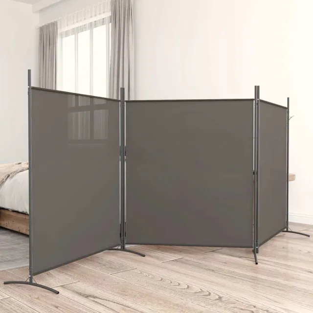 vidaXL Kamerscherm met 3 panelen 525x180 cm stof antracietkleurig, foto 2