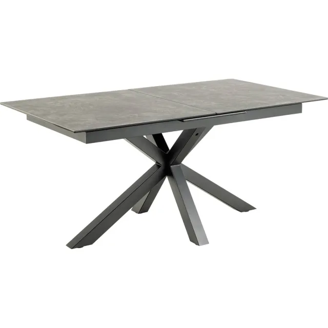Giga Living Eettafel Durgan Zwart Uitschuifbaar 168/210x90cm - Giga Living
