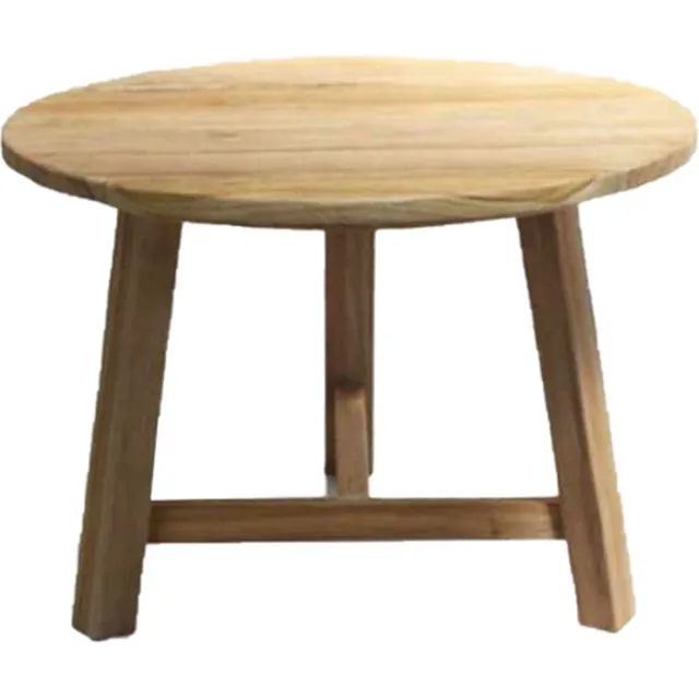 van der Leeden Teak tafel wood D70xH50cm Van der Leeden hout