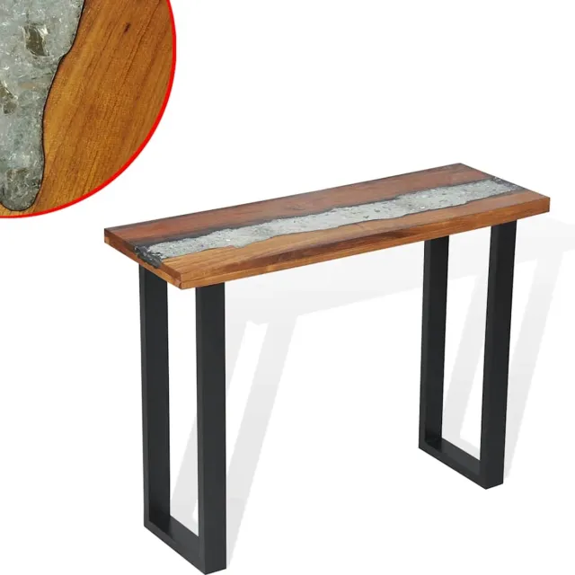 vidaXL Wandtafel - 100x35x75 - cm - teakhout Bruin