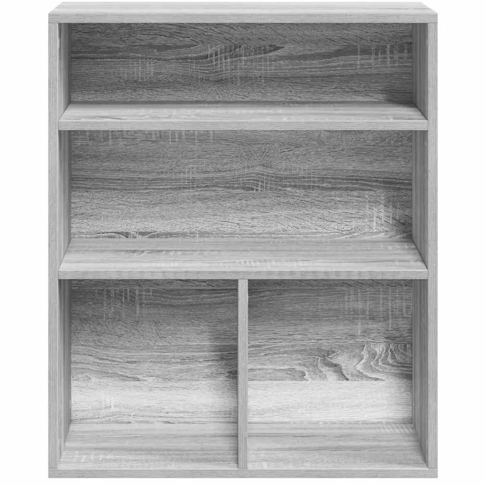 vidaXL Boekenkast 60x30x71,5 cm bewerkt hout grijs sonoma eikenkleurig, foto 4