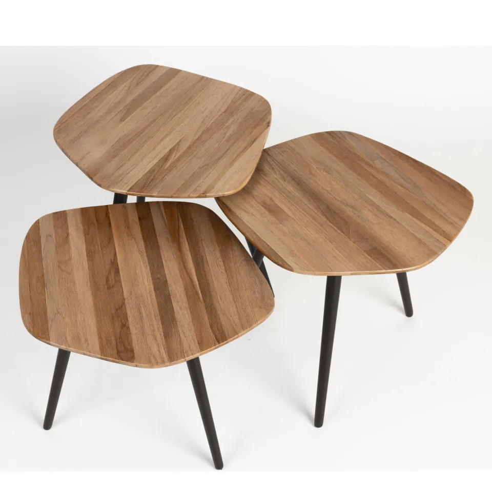Housecraft Living salontafel (set van 3) Cuties bruin, foto 5