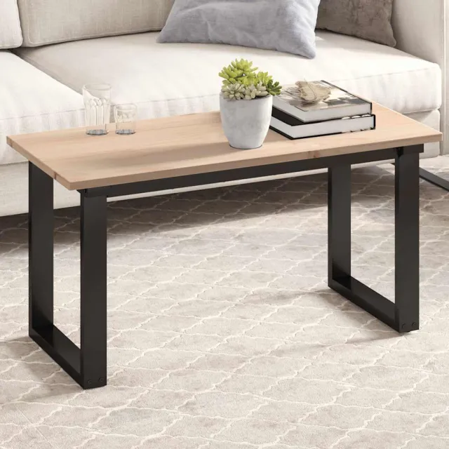 vidaXL Tafelblad rechthoekig 90x40x1,7 cm massief grenenhout Bruin