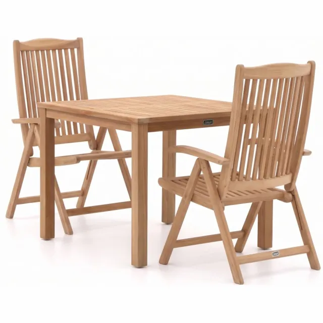 Sunyard Furniture Sunyard Veronica/Liverpool 90cm dining tuinset 3-delig verstelbaar
