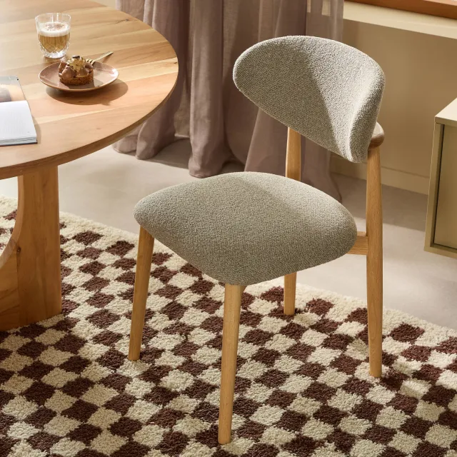 NOUS Living Clair eetkamerstoel taupe, foto 2