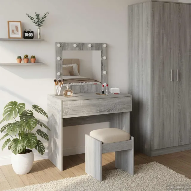 vidaXL Plafondtafel Grijs 83 x 40 x 70 cm Bewerkt hout, foto 2