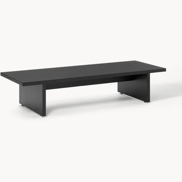 Westwing Collection Lage houten salontafel Dako Zwart