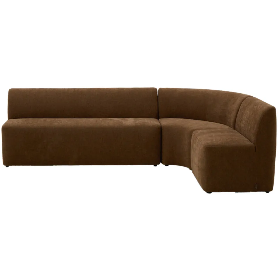 NOUS Living 1-zits element eetkamerbank Rhea bruin, foto 4