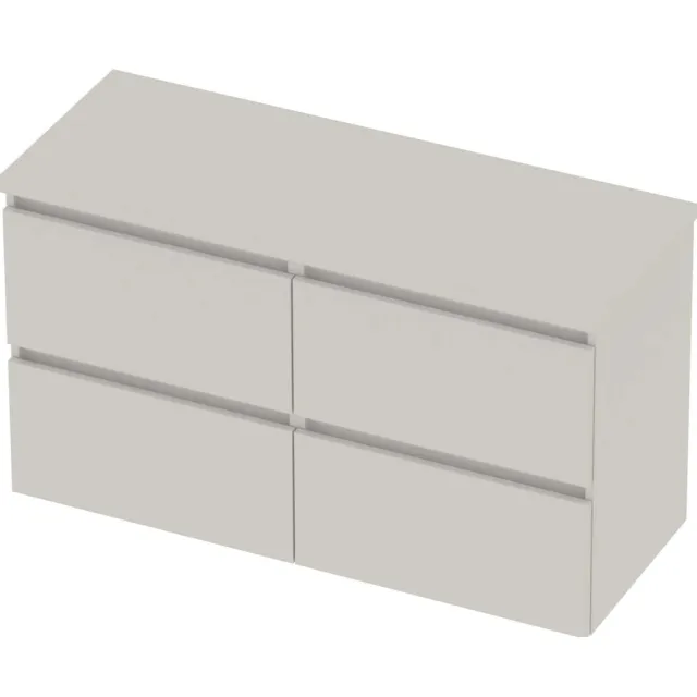 Basic-Line Deck 46 Badmeubelset Greeploos 120x46x66 cm D46hwc2x60 Ice White Wit