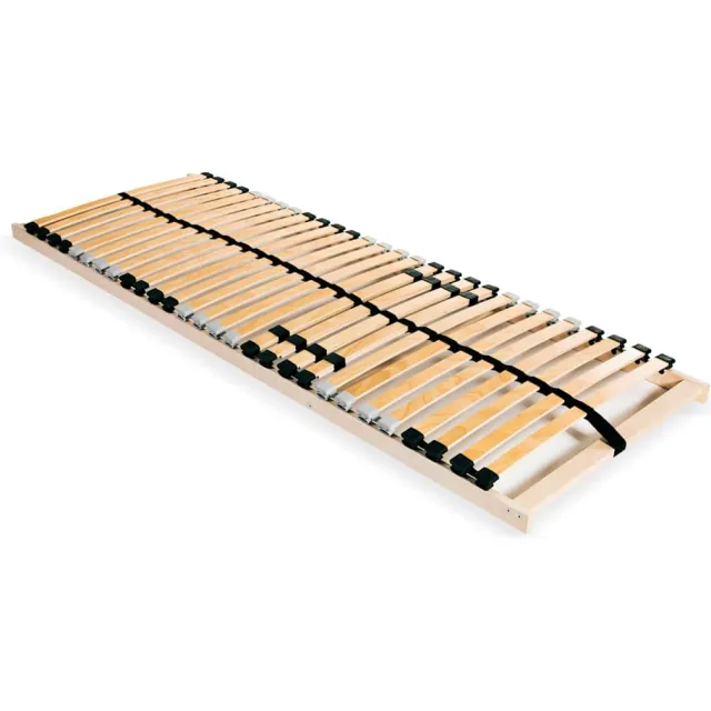vidaXL Lattenbodem met 28 latten 7 zones 70x200 cm bruin