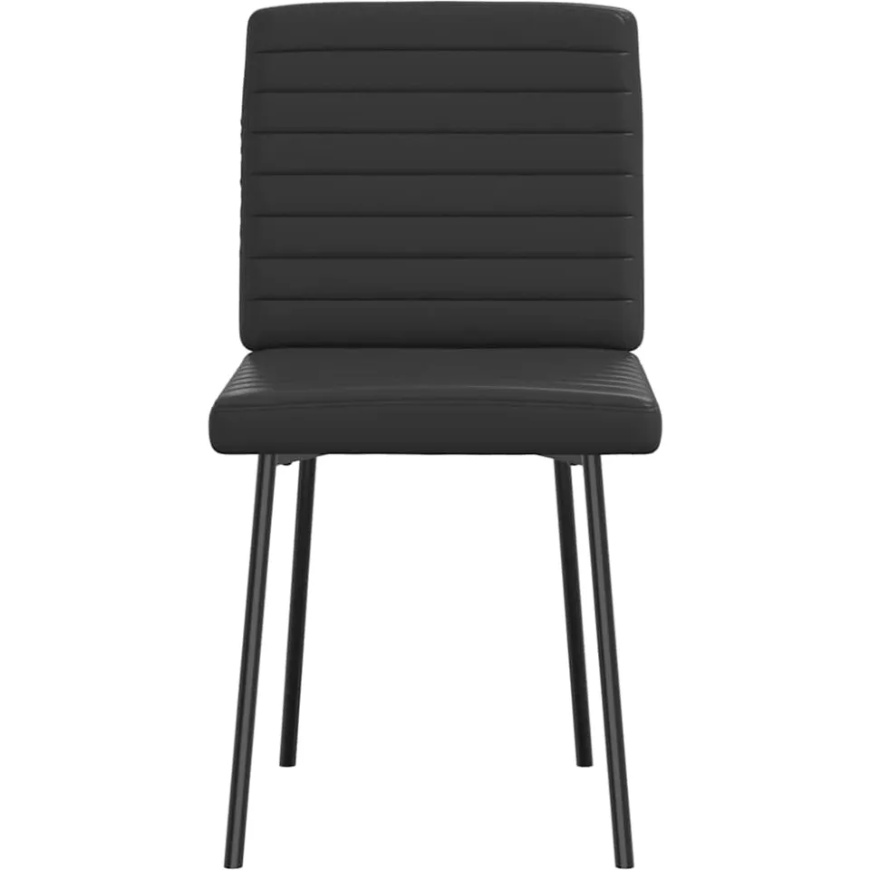 vidaXL Eetkamerstoelen 2 st kunstleer zwart, foto 4
