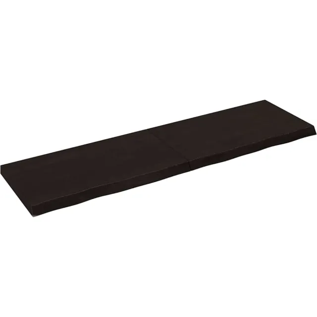 vidaXL Tafelblad 180x50x(2-6)cm behandeld eikenhout donkerbruin
