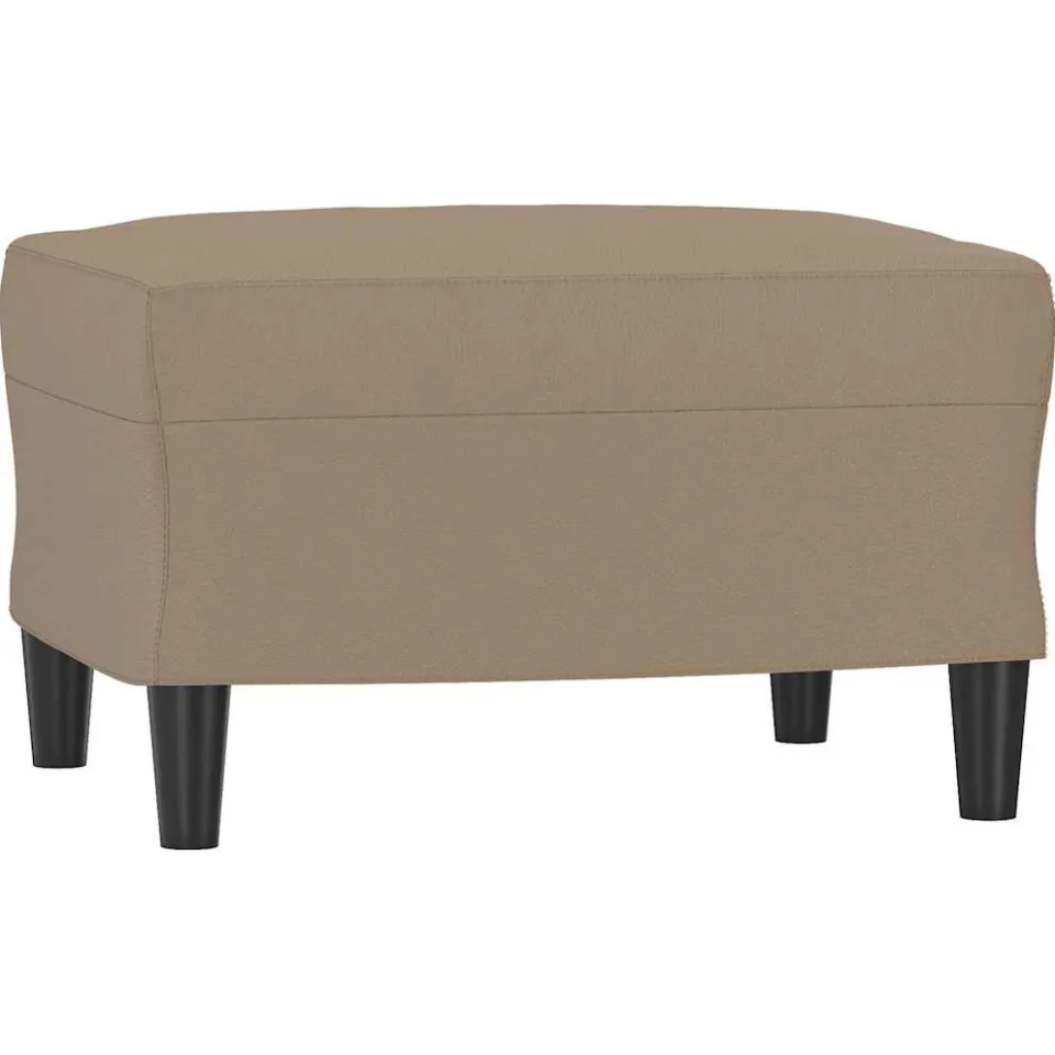 vidaXL Voetenbank 60x50x41 cm kunstleer cappuccino Bruin