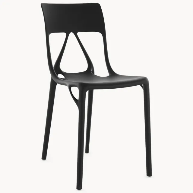 Kartell Tuin eetstoelen A. I., 2-delig Zwart