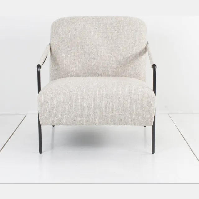 Sleepking Fauteuil / Accent Stoel Pom - Linnen - Gebroken Wit - Design