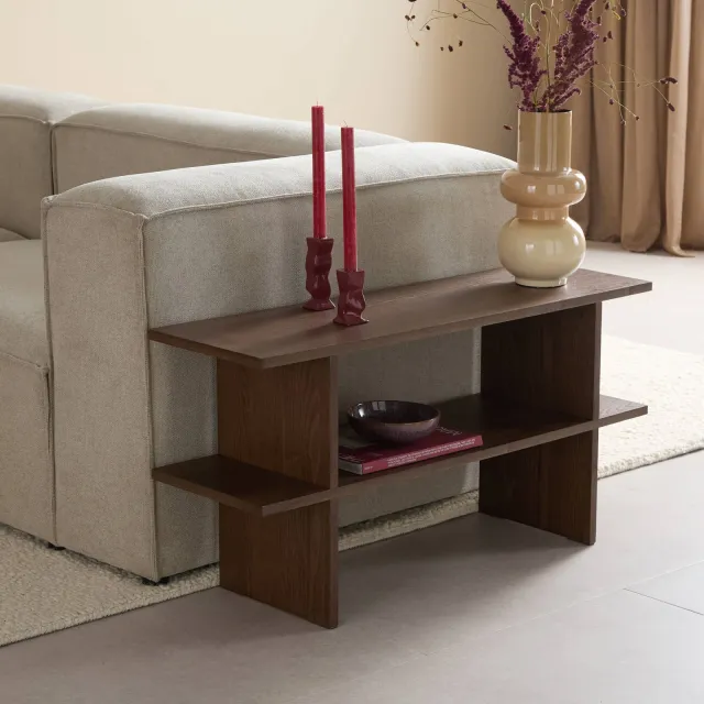 NOUS Living sidetable Igo donkerbruin, foto 2