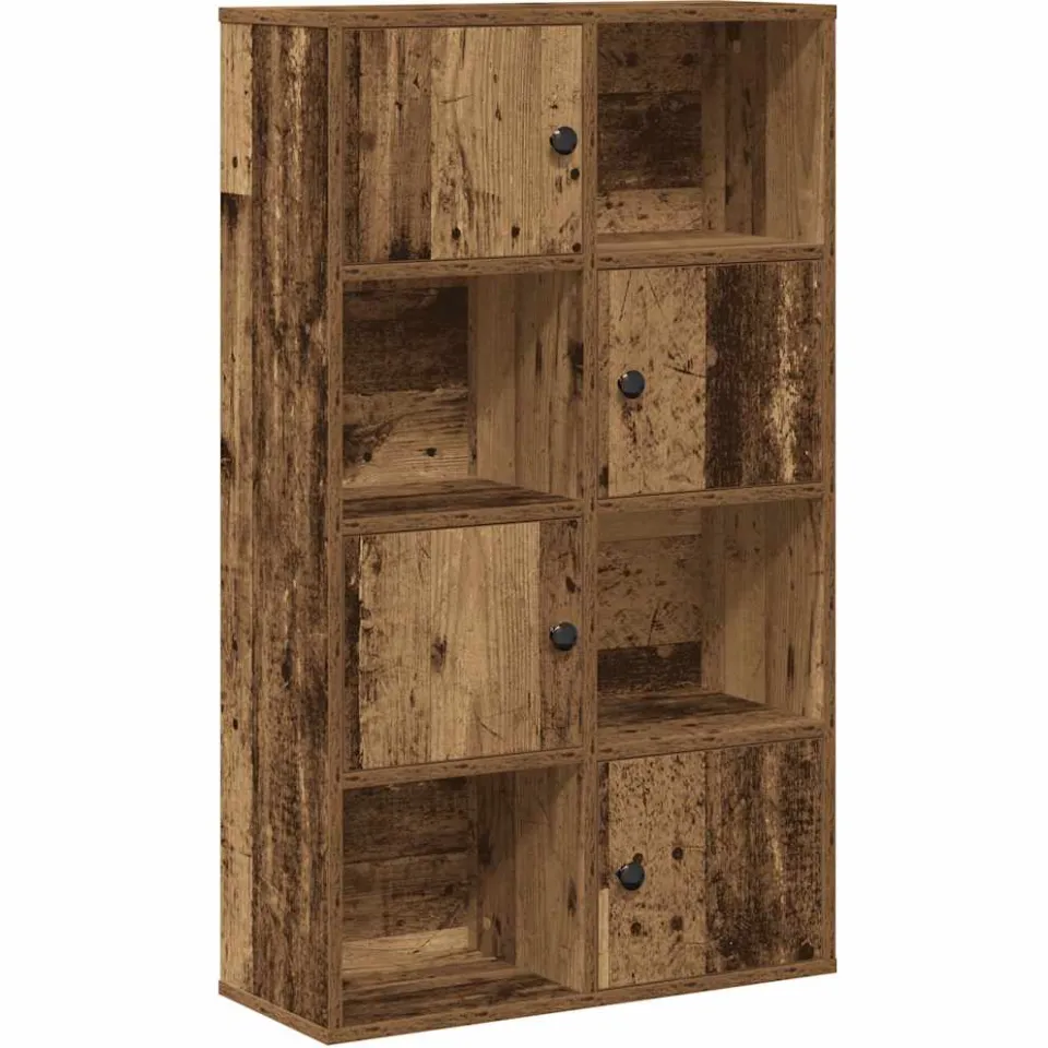 vidaXL Boekenkast 60x24x101,5 cm bewerkt hout oud houtkleurig Bruin