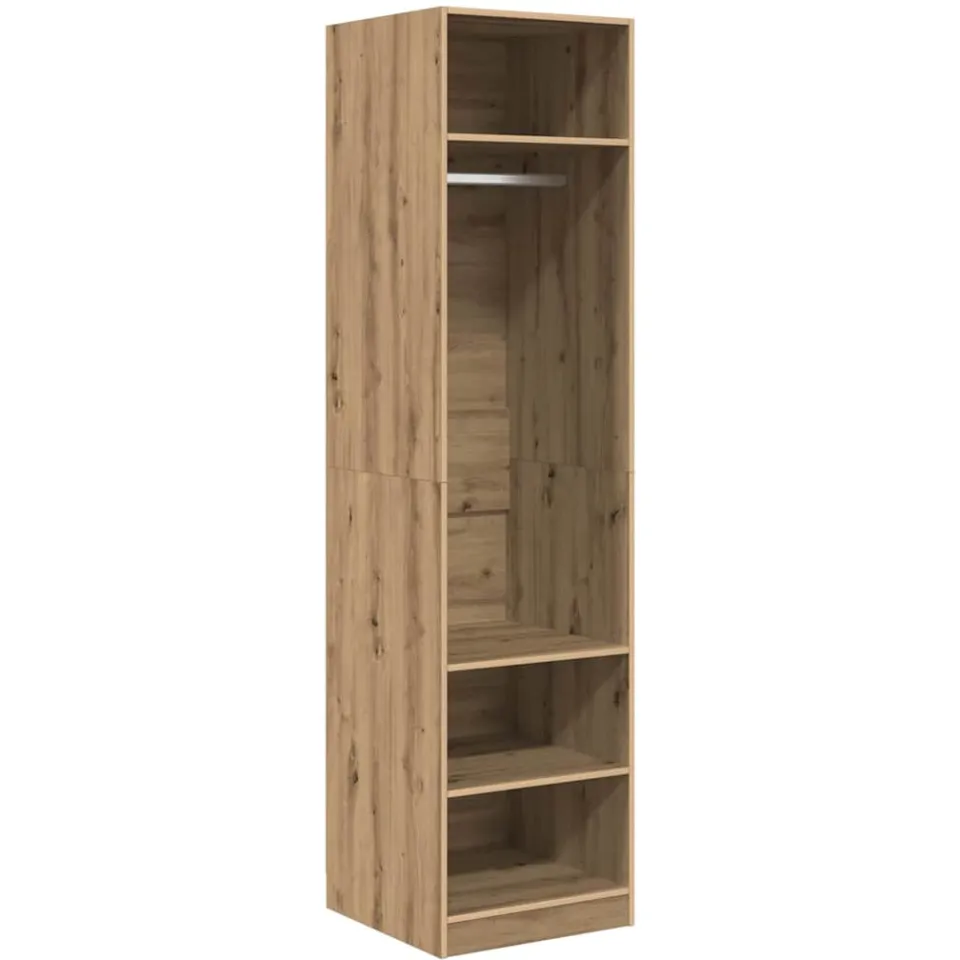 vidaXL Kledingkast Artisan Eiken 50 x 50 x 200 cm Bewerkt hout, foto 3