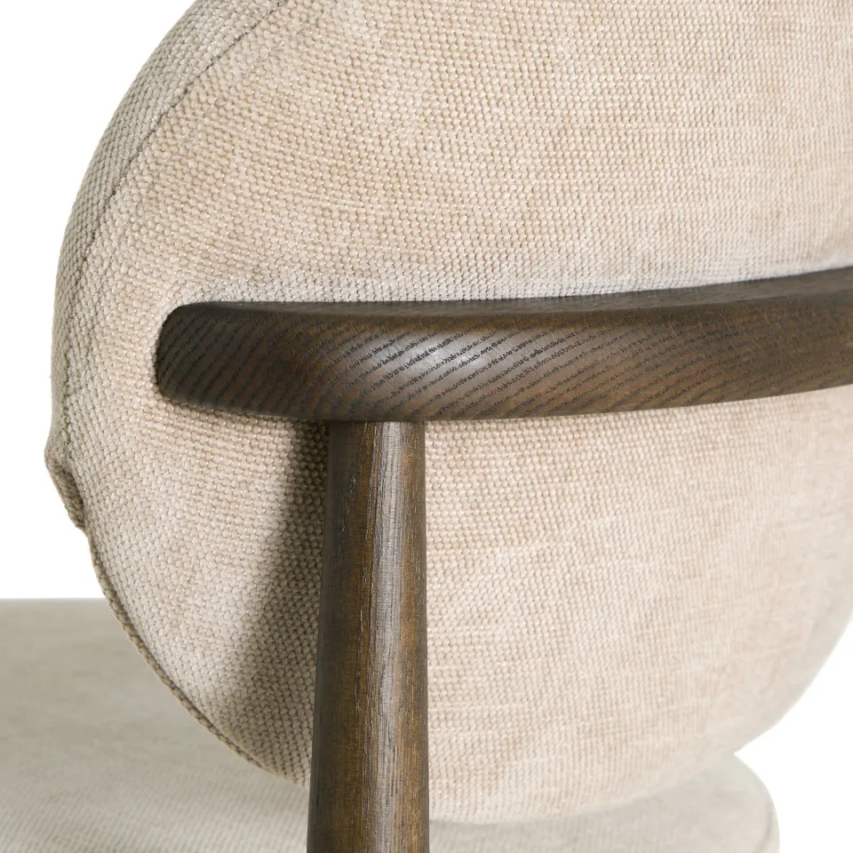 NOUS Living Avara eetkamerstoel beige, foto 6