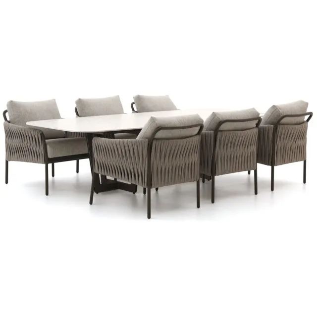 Suns Fiave/Palermo 280cm low dining tuinset 7-delig