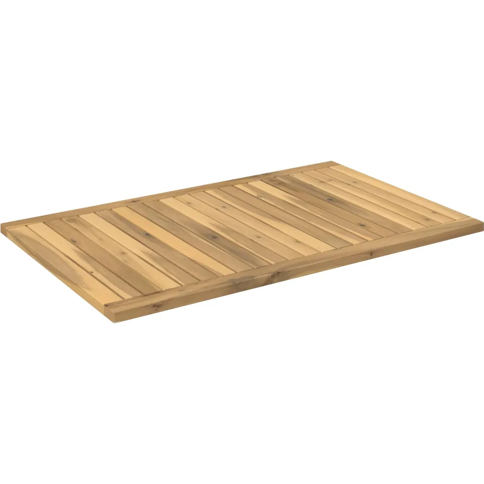 vidaXL Tafelblad 88,5 x 55 x 2 cm Rechthoekig Massief Acaciahout Bruin